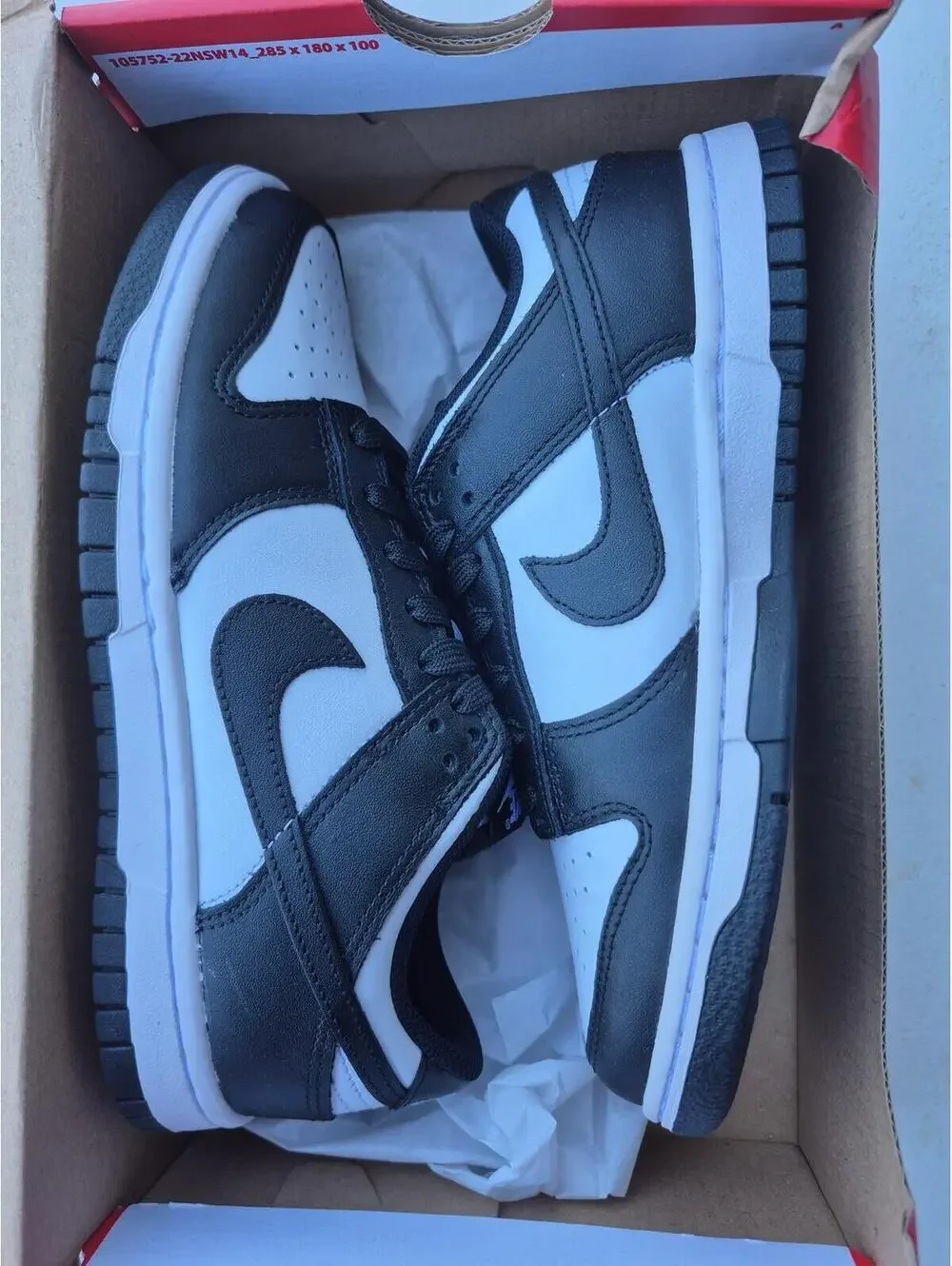 Nike Dunk Low Retro White Black Panda Womens 6 Mens 4.5 New